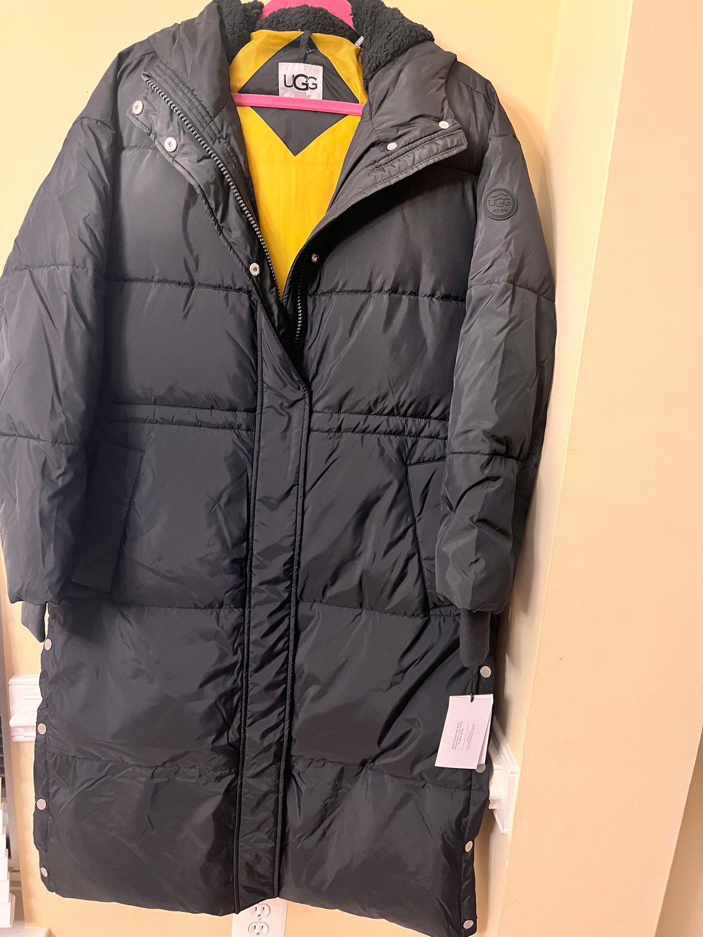 Black Long Ugg Puffer Coat