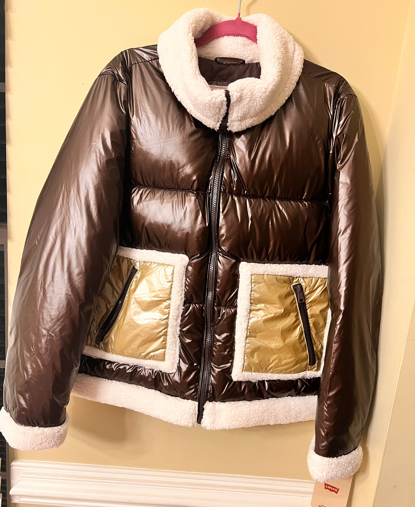 Brown Levi's Puffer Coat