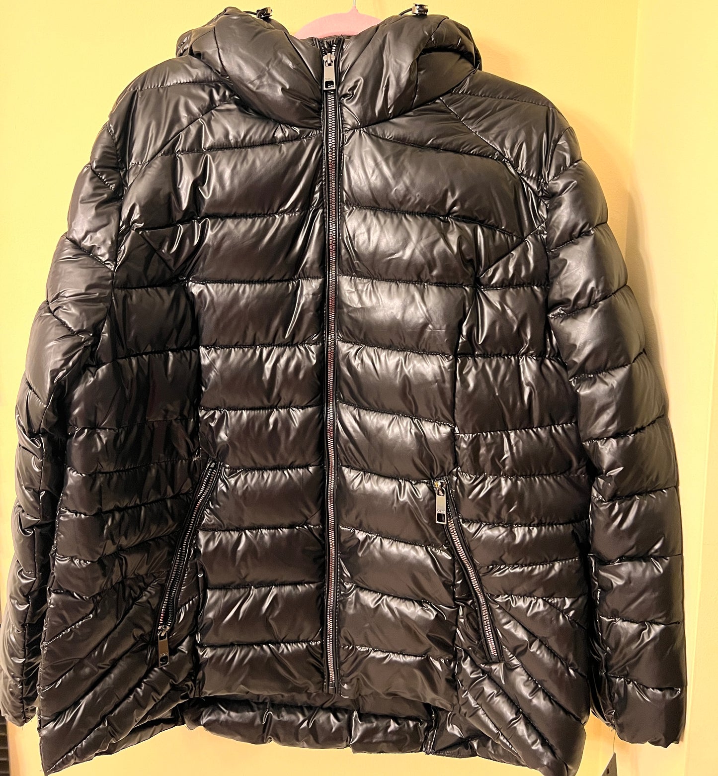 Black Guess Puffer Coat